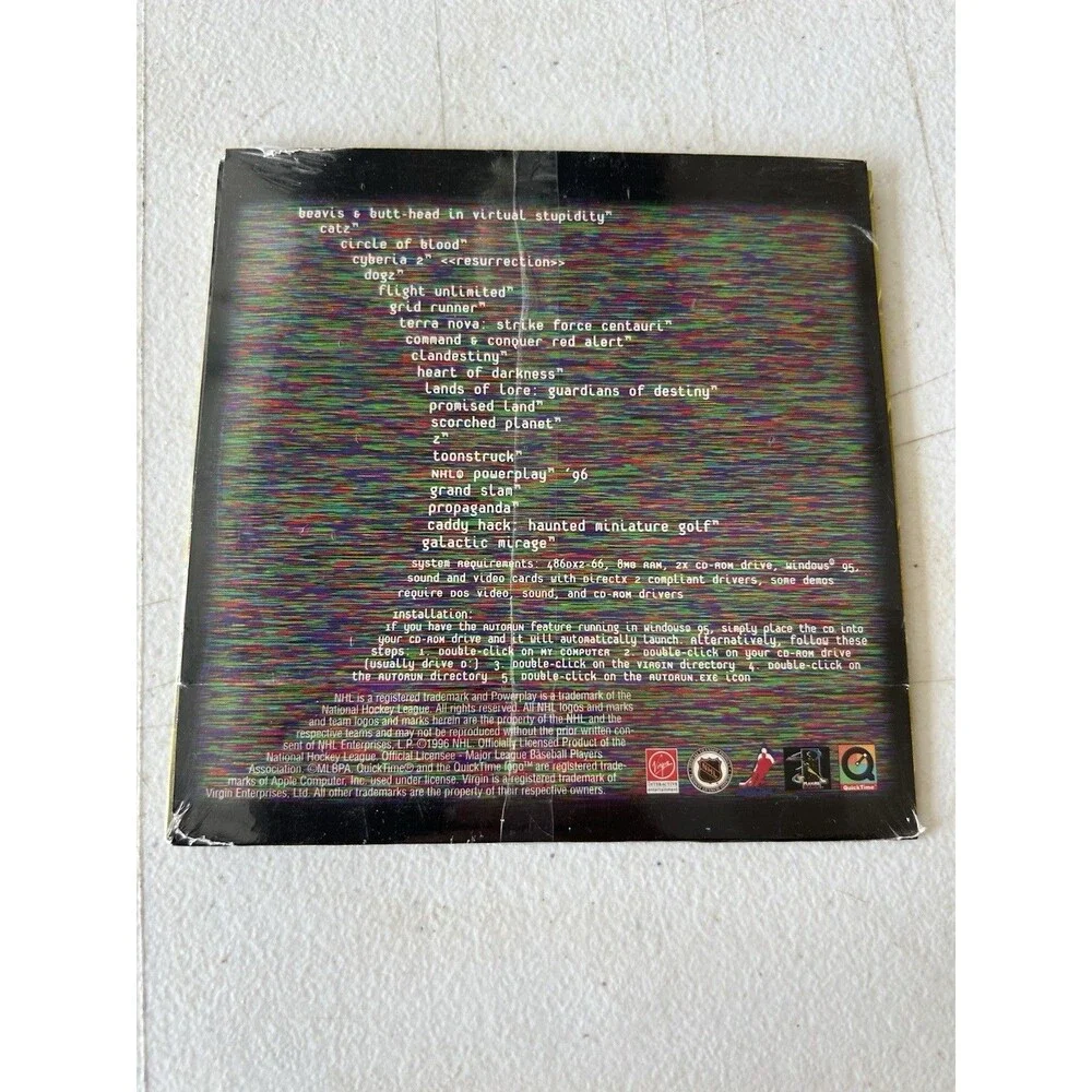 Virgin Interactive Trip On This Disc PC CD-ROM Sampler Windows 95 1996 Sealed